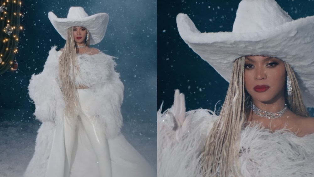 beyonce’s-‘cowboy-carter’-style-gets-a-wintry-makeover-for-netflix’s-nfl-christmas-gameday-promo-with-dramatic-atelier-biser coat