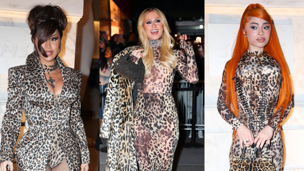 cardi-b,-paris-hilton-and-more-go-wild-in-leopard-print-looks-for-skims’-nyc-store-opening night