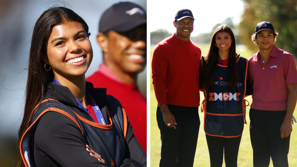 tiger-woods-golfs-in-sun-day-red-with-daughter-caddie-sam-woods-and-son-charlie-woods-at-pnc championship