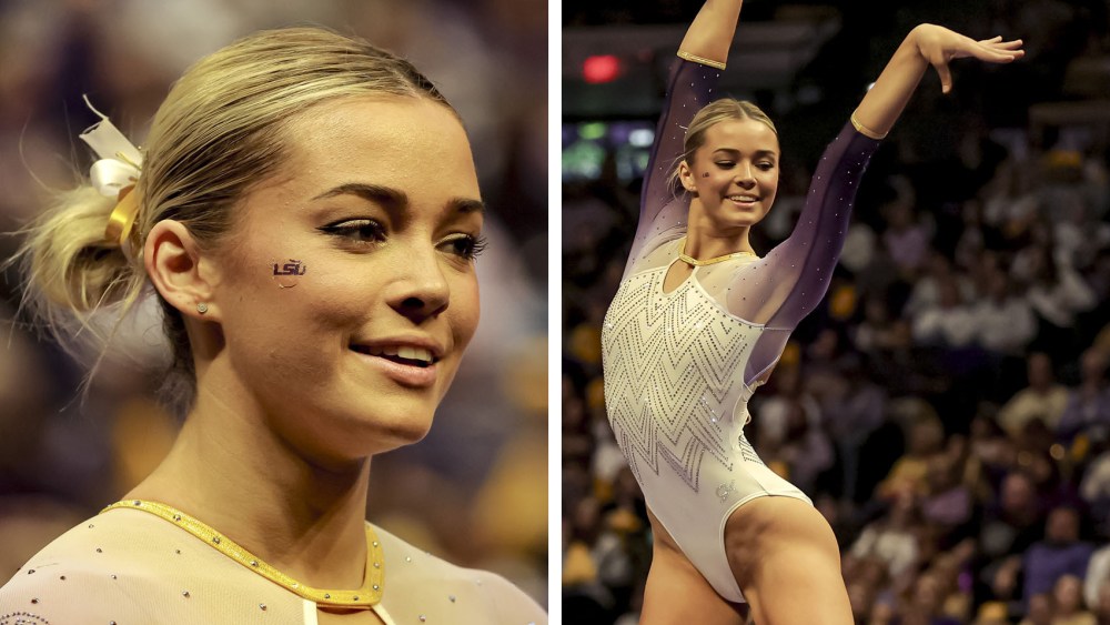 livvy-dunne-sparkles-in-‘dazzler’-leotard-during-lsu-gymnastic’s-season-opening victory