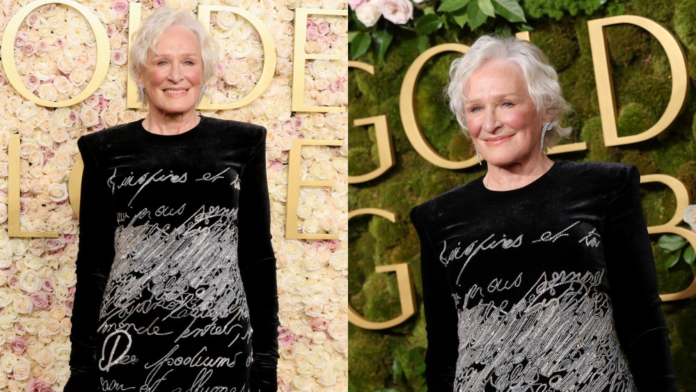 glenn-close’s-balmain-dress-was-a-handwritten-‘love-letter’-to-golden-globes-2025 viewers