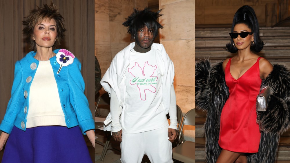 lil-uzi-vert’s-anime-bangs,-lisa-rinna’s-spiky-bob-and-more-marc-jacobs’-front-row-guests-bring-whimsical-hairstyles-to-spring-2025-fashion show