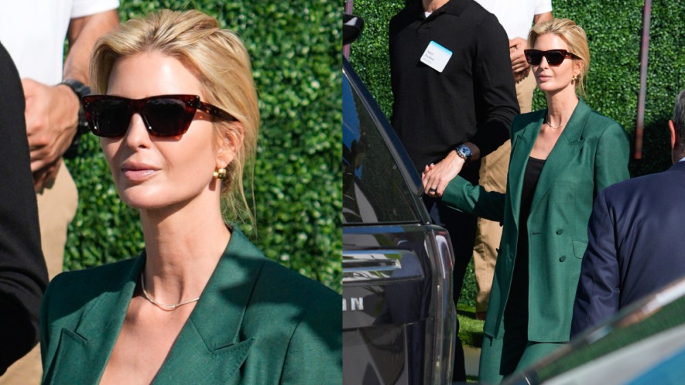 ivanka-trump-suits-up-with-sharp-celine-sunglasses,-jared-kushner-favors-omega-speedmaster-snoopy-watch-in-miami beach