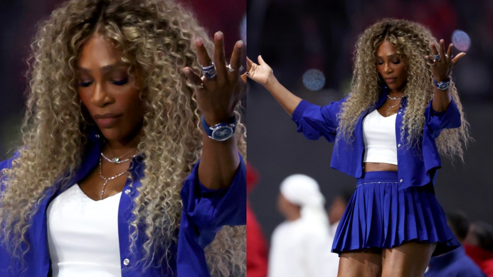 serena-williams-dances-for-kendrick-lamar’s-super-bowl-halftime-show-2025-in-tenniscore outfit