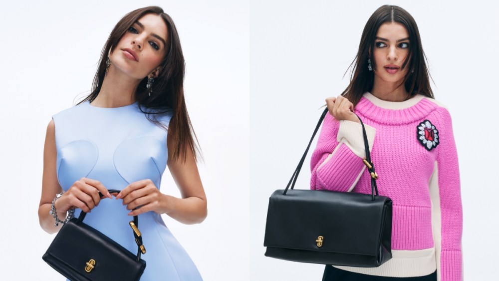 emily-ratajkowski-touts-marc-jacobs’-‘instant-icon’-handbag,-the-dual,-in-spring-2025 campaign