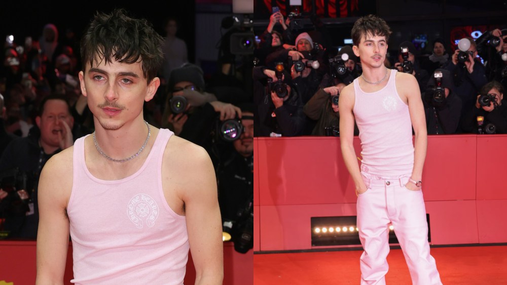 timothee-chalamet-‘pinks-out’-in-chrome-hearts-with-kylie-jenner-on-valentine’s-day-for-‘a-complete-unknown’-premiere-at-2025-berlin-film festival