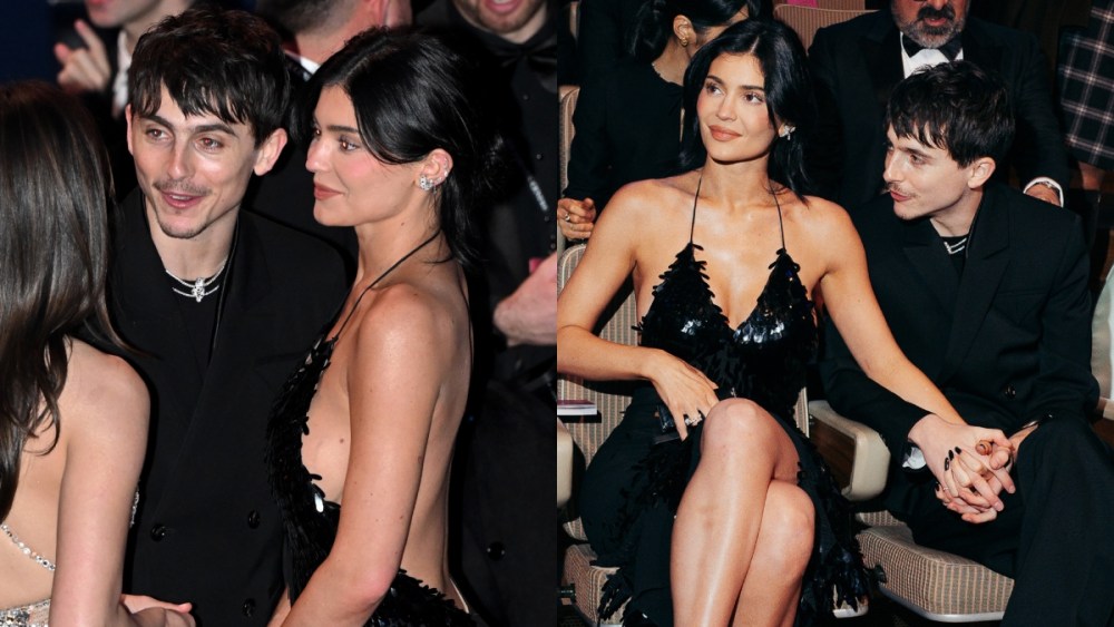 kylie-jenner-sparkles-in-backless-black-dress-at-2025-bafta-awards-with-timothee chalamet