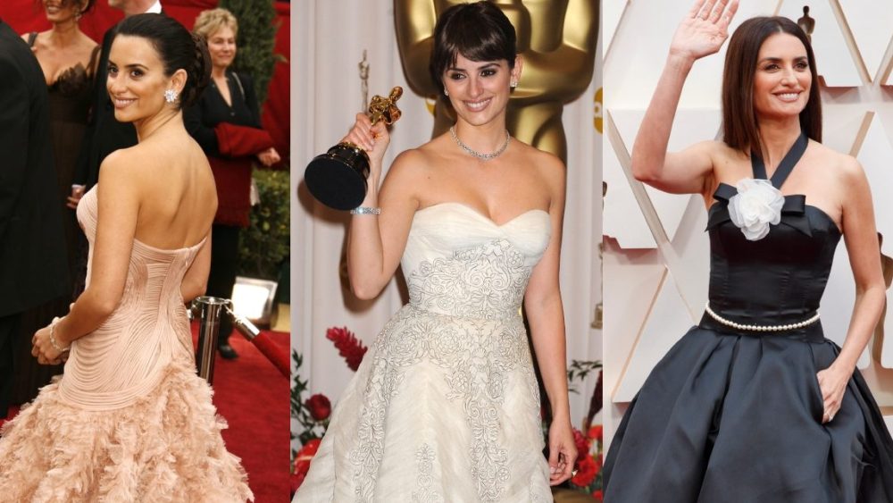 penelope-cruz’s-oscar-looks-through-the-years:-strapless-silhouettes-by-chanel,-balmain-and more