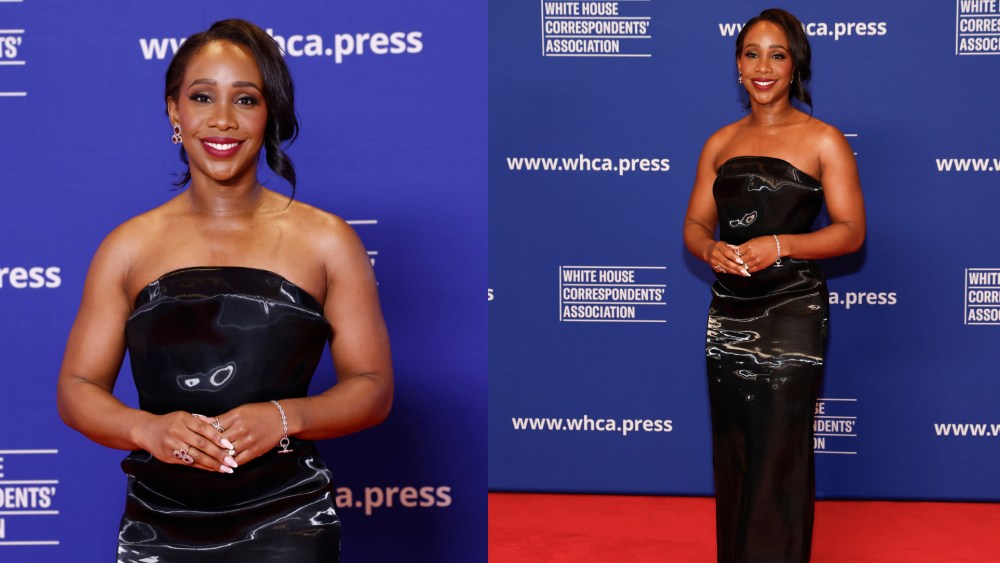 abby-phillip’s-liquid-metal-dress-makes-a-splash-at-the-2025-white-house-correspondents’-dinner