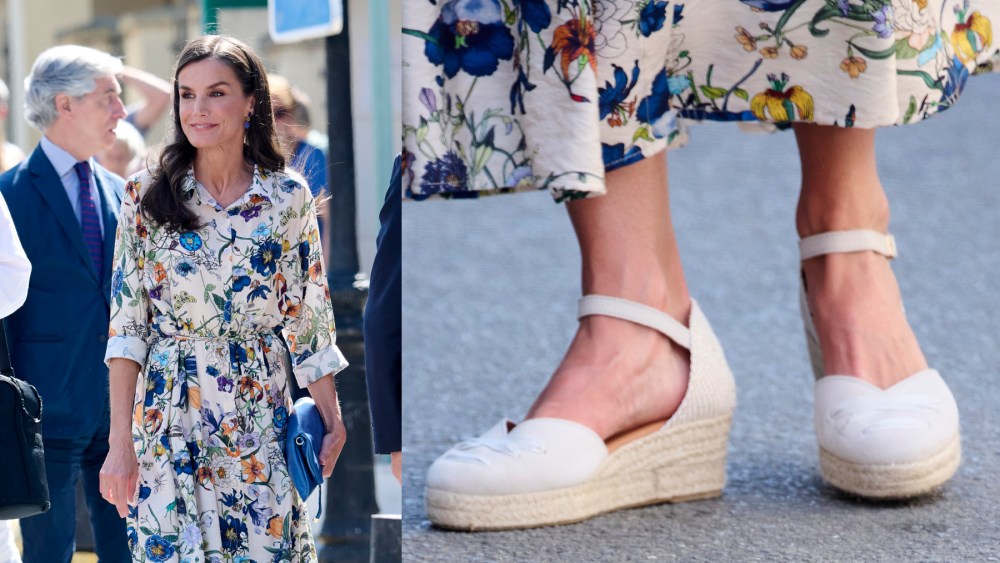 queen-letizia-of-spain-welcomes-summer-in-espadrille-wedges-and-floral dress