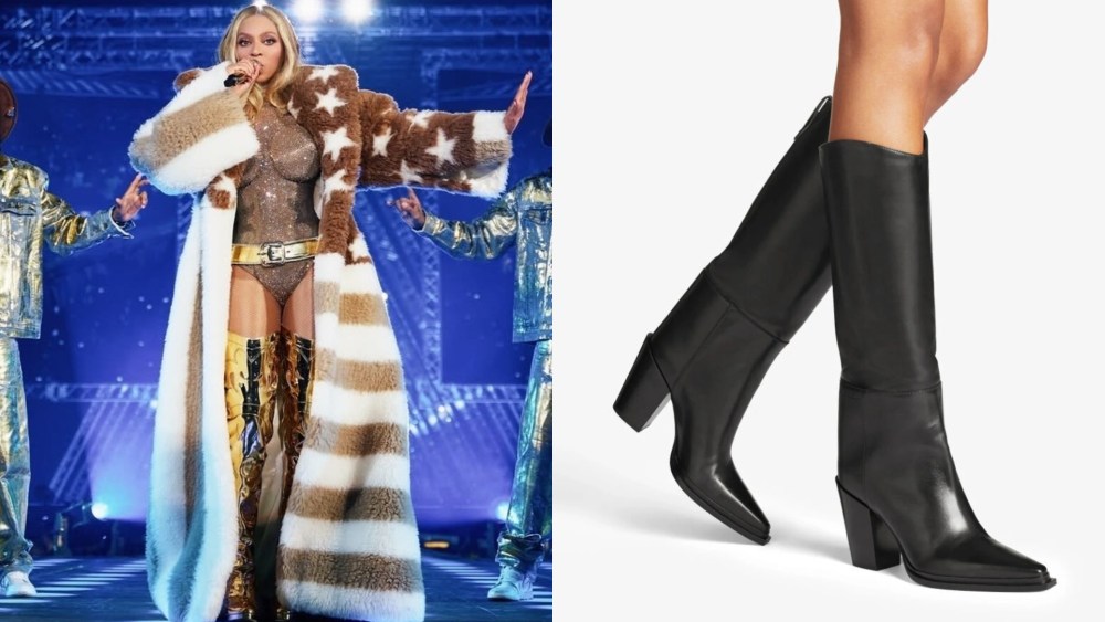 beyonce-lights-up-london-with-gold-jimmy-choo-boots-at-‘cowboy-carter tour’