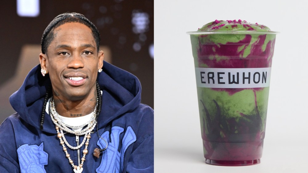 travis-scott-teams-up-with-erewhon-to-drop-gut-healthy-smoothie collaboration
