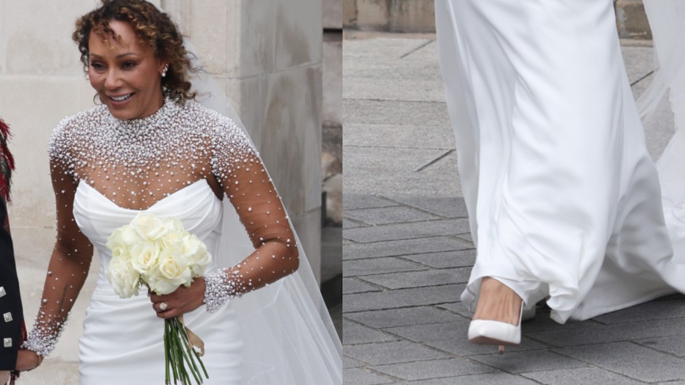 mel-b-walks-down-the-aisle-in-classic-white-pumps-to-marry-rory-mcphee-in london