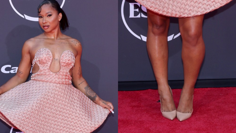 jordan-chiles-creates-monochromatic-look-with-sky-high-louboutins-at-espy-awards 2025