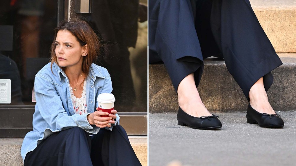 katie-holmes-returns-to-her-ballet-flat-roots-in-classic-chanel-on-‘happy-endings’ set