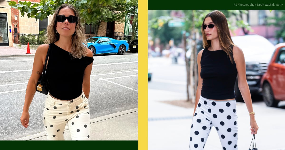 hailey-bieber-wore-polarizing-polka-dot-capris,-so-of-course-i-had-to-try-them