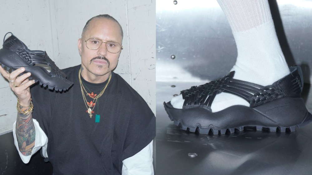 willy-chavarria-pays-tribute-to-traditional-mexican-shoe-with-adidas-sneaker-and-huarache hybrid