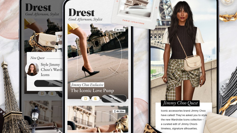 fashion-gaming-app-drest-teams-with-jimmy-choo-on-a-paris-themed-styling challenge