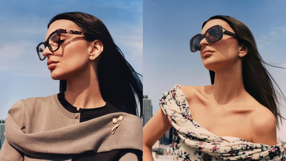 emily-ratajkowski-fronts-tory-burch’s-fall-2025-glasses-campaign-showcasing-new-‘pierced’ styles