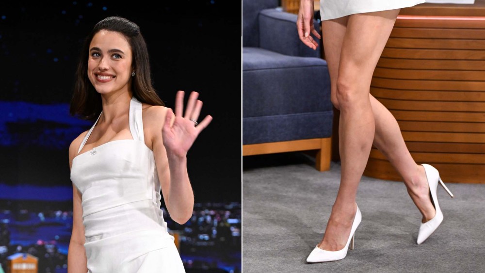 margaret-qualley-brings-double-white-hit-in-gianvito-rossi-pumps-on-‘jimmy fallon’