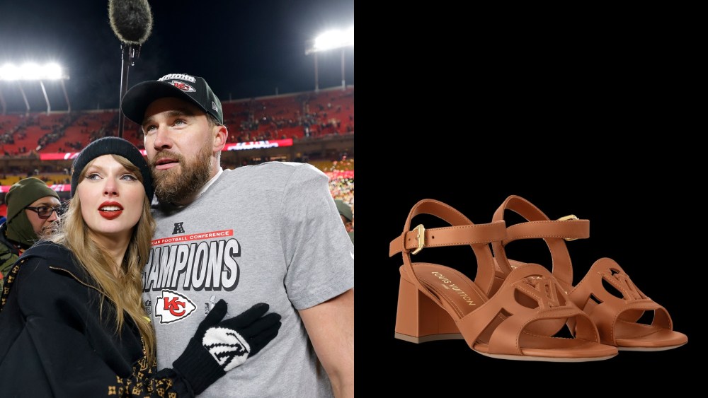 taylor-swift-got-engaged-to-travis-kelce-in-her-go-to-louis-vuitton sandals