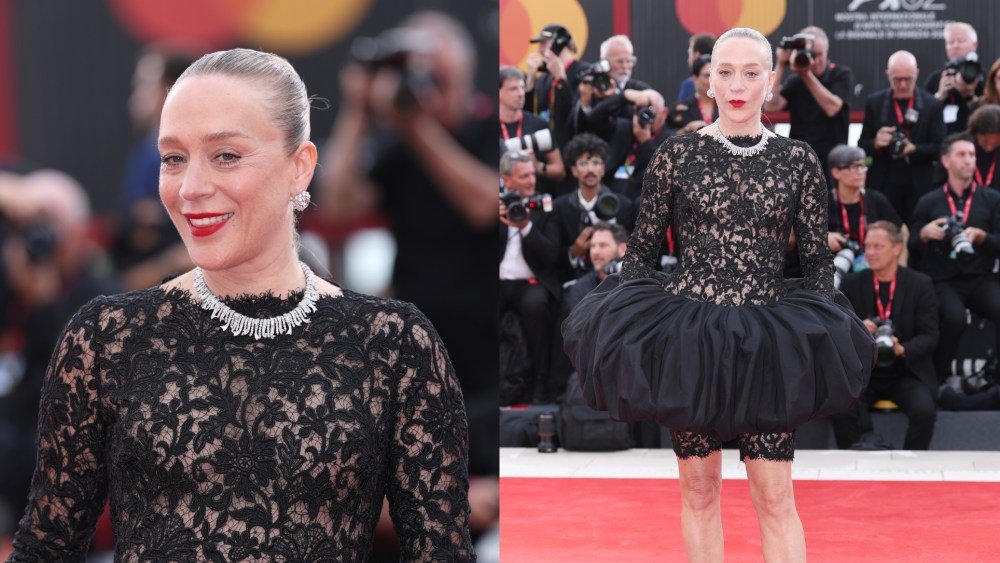 biker-shorts-on-the-red-carpet?-chloe-sevigny-elevates-the-athleisure-staple-in-black lace