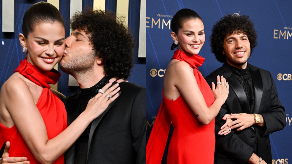 selena-gomez-has-a-red-hot-moment-in-louis-vuitton-at-the-emmy-awards-2025-with-benny blanco