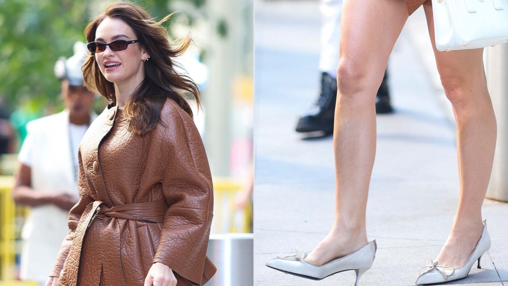 lily-james-finds-the-edge-in-prada’s-raw-seam-kitten-heels-at-‘good-morning america’