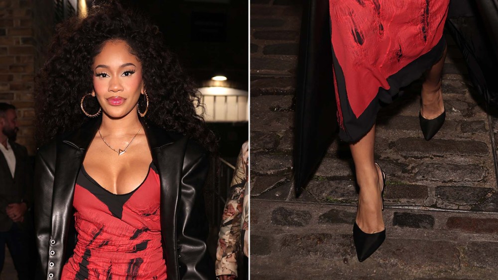 saweetie-puts-the-black-slingback-pump-in-play-at-london-fashion-week’s-ee72 launch