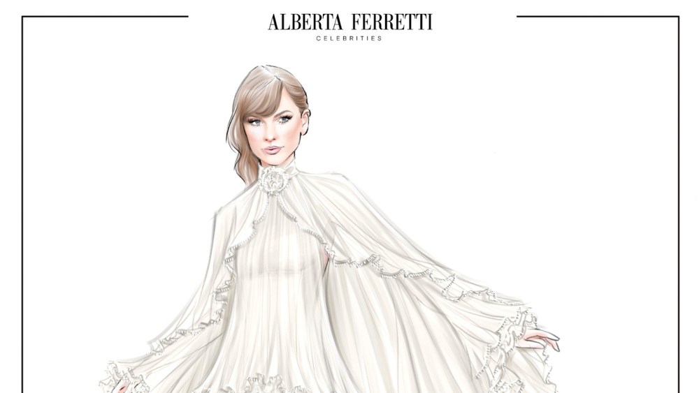 designers-sketch-their-suggestions-for-taylor-swift’s-wedding dress