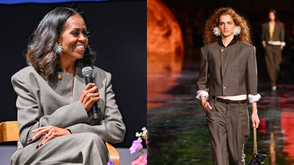 michelle-obama-suits-up-in-matthieu-blazy’s-debut-chanel-collection-for-her-‘the-look’-book tour