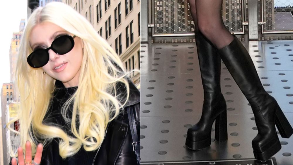 taylor-momsen-elevates-a-monochrome-mini-with-versace’s-platform-boots-in-new-york city