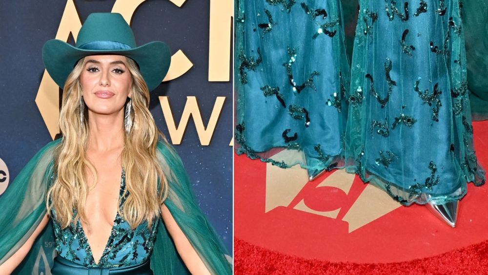 lainey-wilson-sets-her-sequined-layers-over-metallic-betzabe-heels-at-the-2025-cma awards