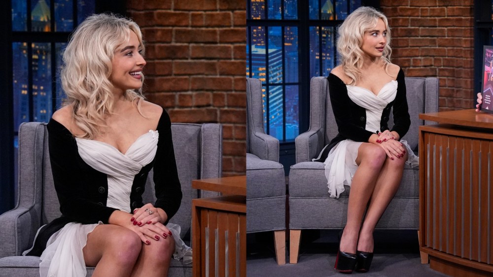 sabrina-carpenter-throws-it-back-to-the-‘90s-in-chantal-thomass-for-‘seth-meyers’ appearance
