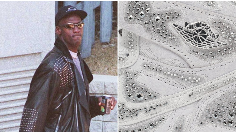 michael-jordan’s-first-sneaker-is-getting-a-new-crystal-covered-swarovski collaboration
