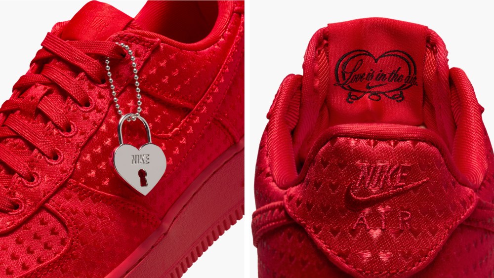 nike-is-going-all-out-for-valentine’s-day-with-this-all-red,-heart-covered-air-force 1