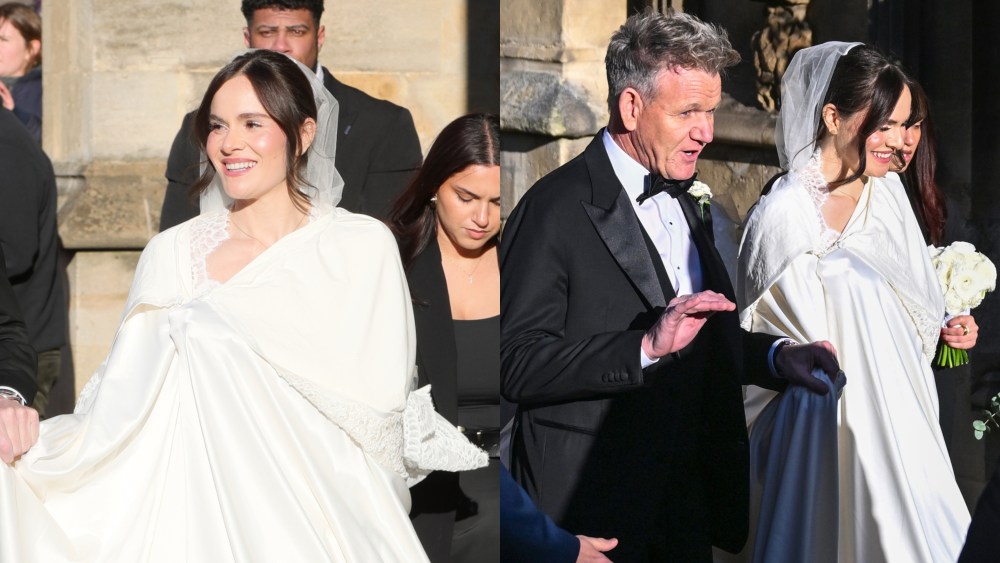 holly-ramsay-marries-adam-peaty-in-classic-lace-wedding dress