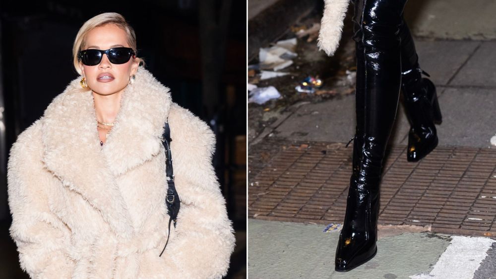 rita-ora-goes-all-in-on-winter-textures-in-glossy-thigh-high-boots-and-a-teddy-coat-in-new york