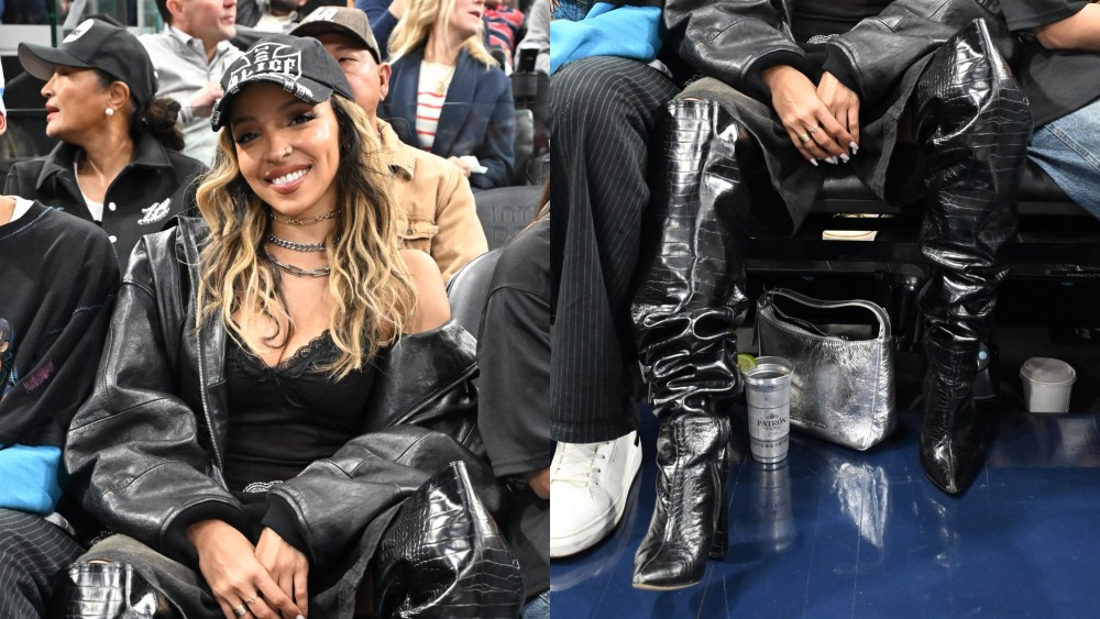 tinashe-joins-croc-embossed-trend-in-knee-high-boots-for-lakers game