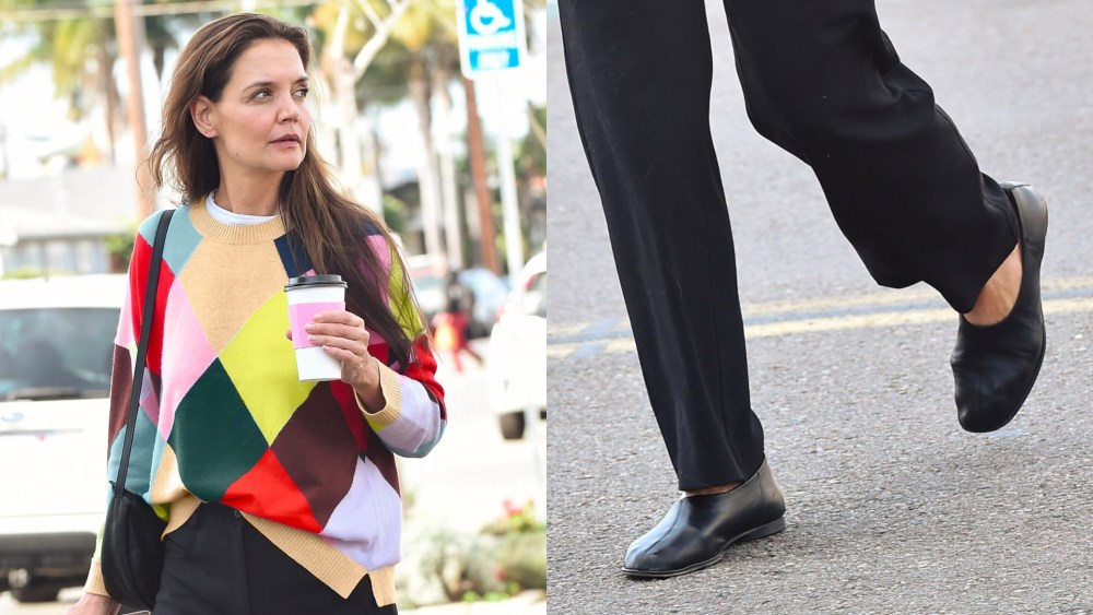 katie-holmes’-latest-slim-shoes-give-the-ballet-flats-a-subtle twist