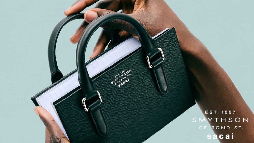exclusive:-sacai-teams-with-smythson-on-mini-versions-of-leather-briefcases,-travel bags