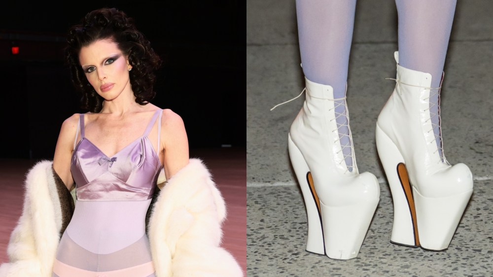 julia-fox-wears-dramatic-sculptural-heels-for-marc-jacobs’-runway show