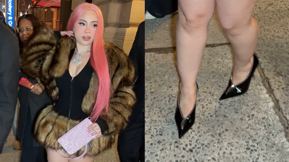 ice-spice-takes-patent-leather-pointy-heels-to-an-alexander-wang-event-in-new york