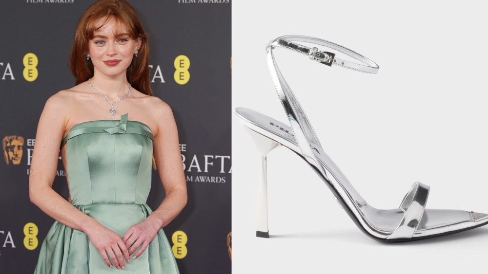sadie-sink’s-prada-heels-add-a-modern-metallic-edge-to-bafta glamour