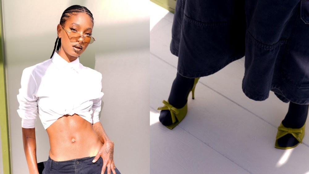 willow-smith-adds-her-cool-girl-edge-to-dior’s-popular-bow-sandals-at-paris-fashion week