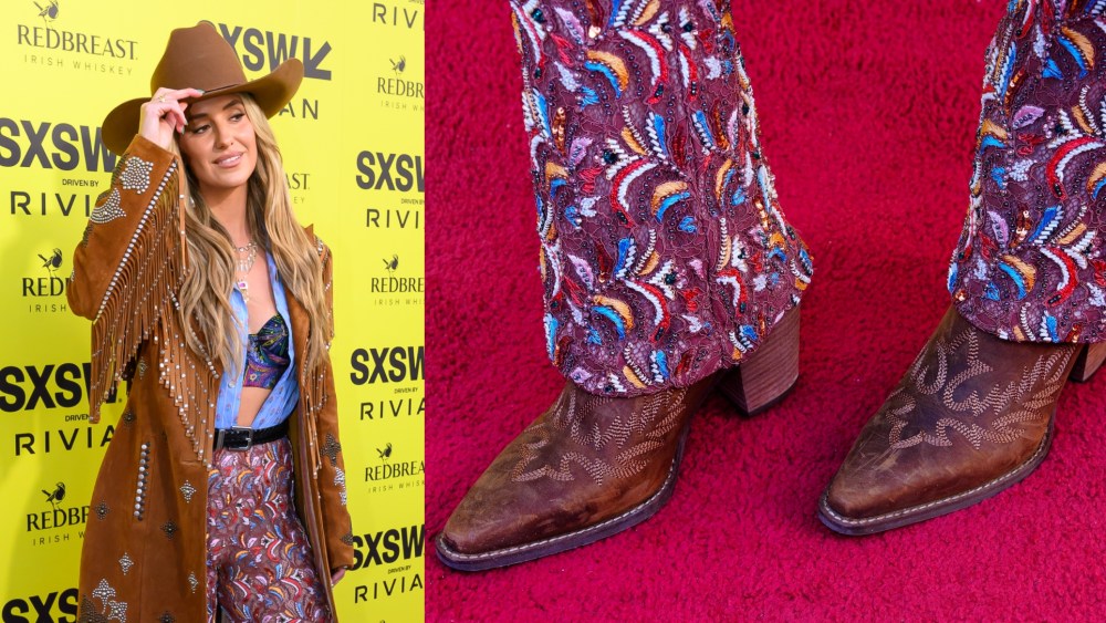 lainey-wilson-pairs-dingo-cowboy-boots-with-etro-look-for-‘keepin’-country-cool’-sxsw premiere