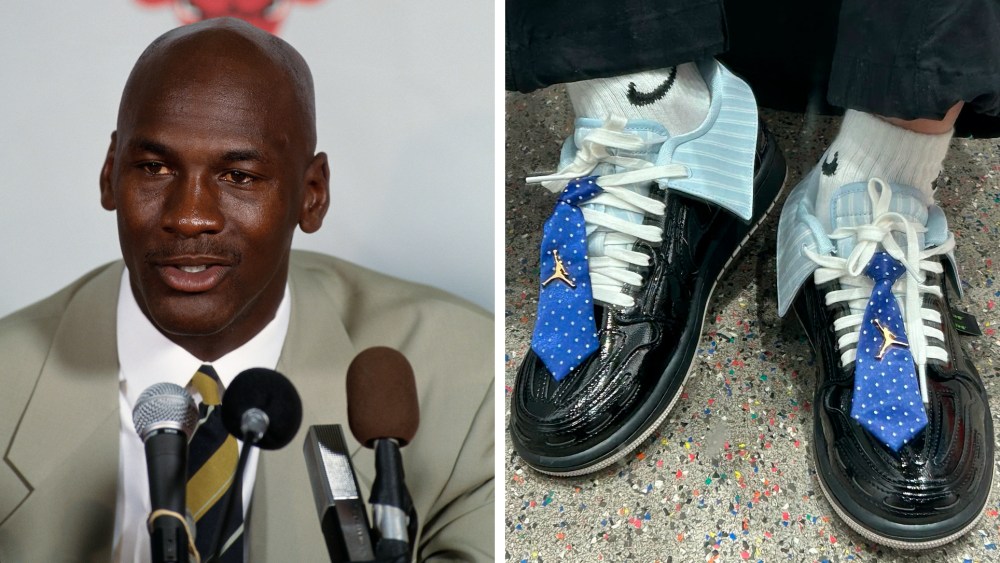michael-jordan’s-air-jordan-1-low-gets-buttoned-up-with-an-actual-shirt-collar-and tie
