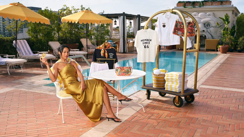 exclusive:-staud-partners-with-amex-on-60th-anniversary-of-gold-card-resort collection