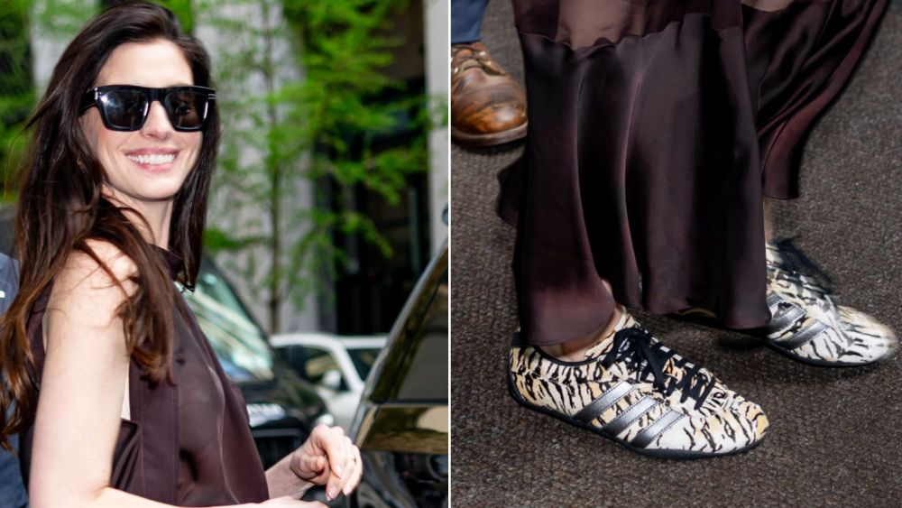 anne-hathaway-trades-press-tour-heels-for-zebra-print-adidas-tokyo-sneakers-in-new york