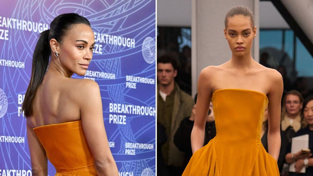 zoe-saldana-leans-into-alaia’s-orange-velvet-asymmetry-at-the-breakthrough-prize ceremony